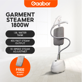 Gaabor Handheld Garment Steamer Vertical Ironing Machine Odor Remover Electric white /pink