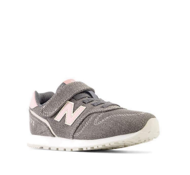 New Balance 373 Bungee Lace with Top Strap Girl Sneakers Shoes - Grey