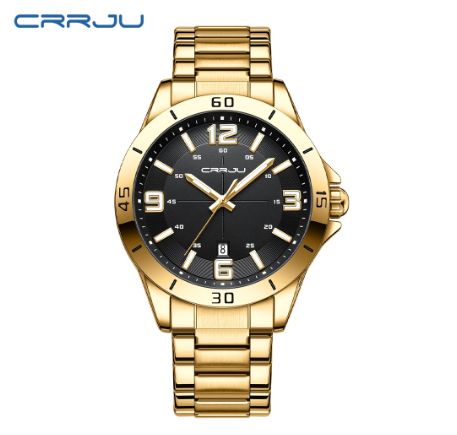 CRRJU New Watches for Men Top Luxury Brand Simple Fashion Leisure Quartz Stainless Steel Waterproof 5003 X 003