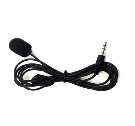 Mini Microphone Lapel Mic TRS 150 cm Hands-Free with Clippers