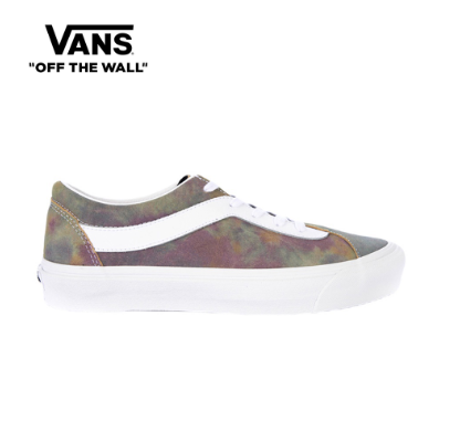 Vans Bold Ni (Tie Dye Suede) Black/True White Suede Sneakers For Mens