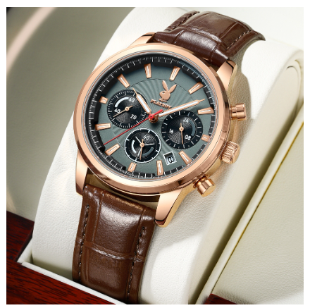 Playboy Watch For Men Waterproof Luminous with Chronograph Calendar Men's Watch