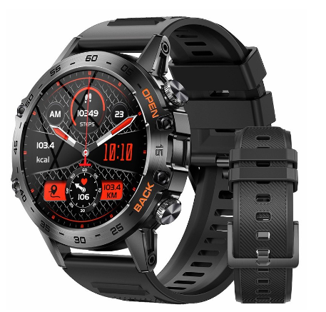LIGE Bluetooth Call Smart WatchOriginal Men 100+ Sports Multifunction Fitness Watches IP67 waterproof Smartwatch SILICONE BLACK