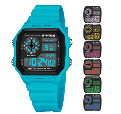 SYNOKE Men's Watch Luxury Waterproof Classic Sports Relo Leisure Fashion Watch For Men BLUE