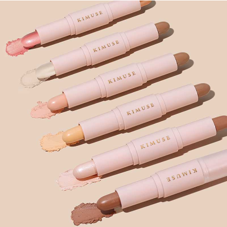 Kimuse Magic Highlight & Contour Stick Face Brightens & Shades Pencil Foundation Stick Longwear Makeup
