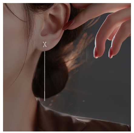 26 Initial 925 Silver Ear Cord Earrings Fashion Women Personalized English Letter Silver Ear Stud Ear Cord X