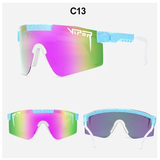 Viper Sports Sunglasses UV400 Outdoor Polarized Sports Eyewear Fashion Bike Bicycle Sunnies Mtb Goggles with Case Protection Cycling