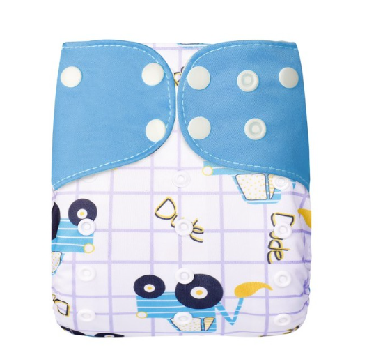 Reusable Waterproof Diaper With Single Size Print D16