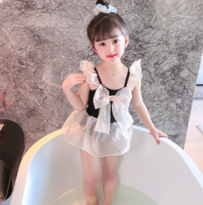 Girls Swimwear Summer 2023 New Style Children Split 3 Years Old Middle Small 4 Baby