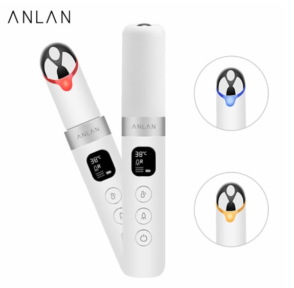 Electric Eye Face Massager Vibration Red/Blue/Yellow Light Theraphy Anti Aging Remove Dark Circle Anti Wrinkle