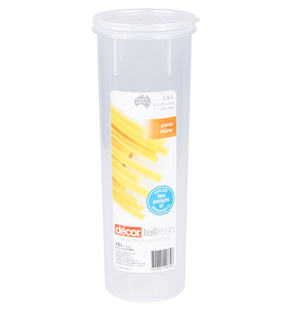 Tellfresh Pasta Storer 1.5L- Clear
