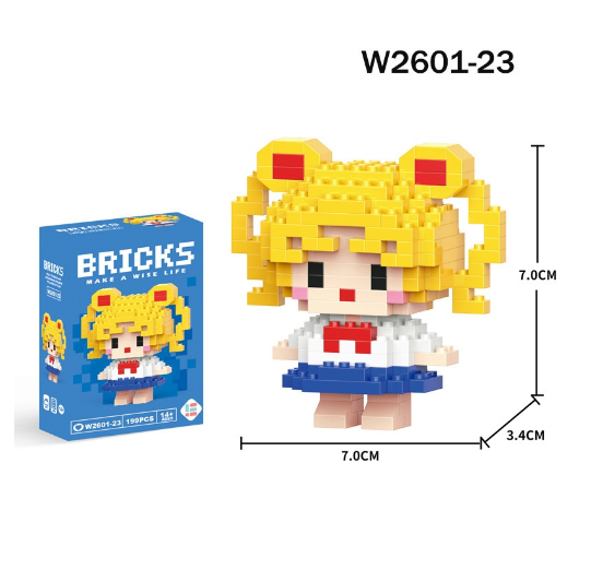 Mini Building Block Assembled Small Particles Bricks Toys For Kid Birthday Gift Cute Cartoon Blocks M3