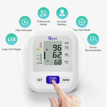 Best Original Electronic BP Blood Pressure Monitor Arm type, Arm style blood pressure monitor PD