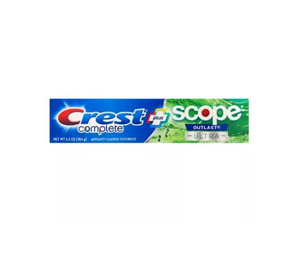 Crest Complete Whitening + Scope Outlast Ultra Anticavity Fluoride Toothpaste 184g
