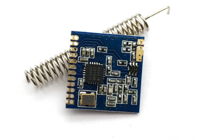 1 Set Mini SI4432 Remote Wireless Transceiver Communication Module 240MHZ-930MHZ + Spring Antenna, D
