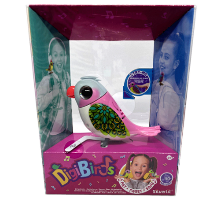 Digibirds Series 2 Hooded Parrot Wb Interactive Bird Toy