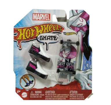 Hot Wheels Skates Ghost Spiderman Entertainment Fingerboard for Kids w/ Shoes Project Venice Series