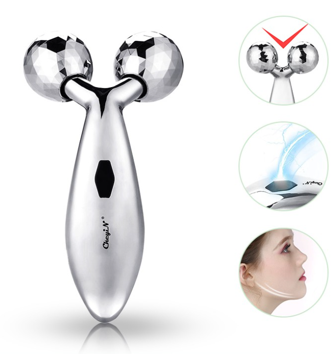 Facial Massager Roller Balls V Face Tight Skin Beauty Tool AM114