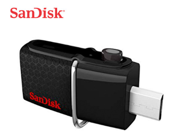 SanDisk Ultra SDDD2 64GB OTG / Dual USB Drive 3.0 Black