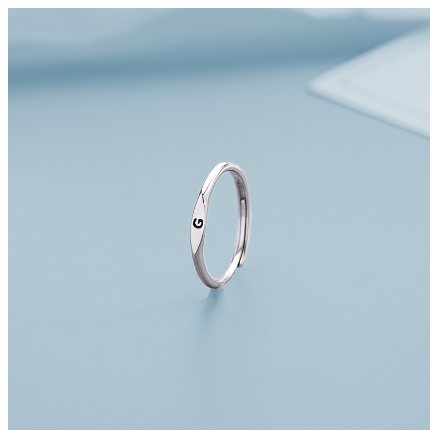 Fashion 925 Silver 26 A-Z Initial Letters Open Ring Birthday Jewelry Adjustable Gift For Women G