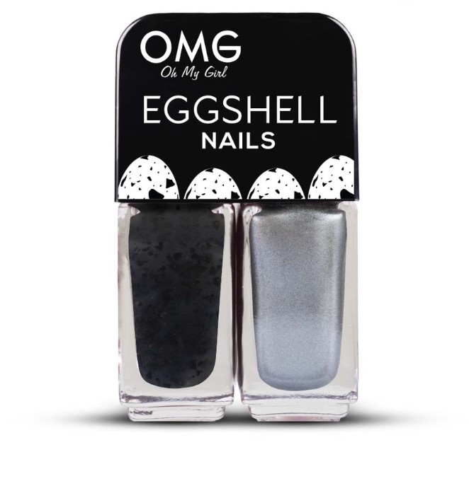 OMG Eggshell Nail Polish Stork 5ml x 2