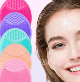 Massage Face Cleansing Brush Exfoliating Blackhead Face Clean Silicone Brush Mini Massage Waterproof Facial Cleansing Tool