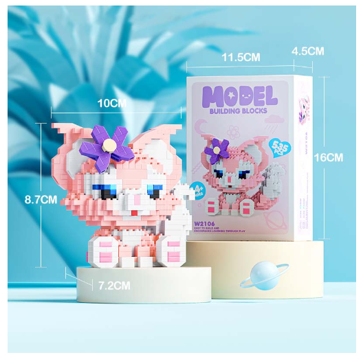 Building Block Toys Educational Toy Gift for Girls Desktop Decoration Cute LinaBeII L1