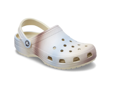 Crocs Classic Color Dip Clog in Bone Multi