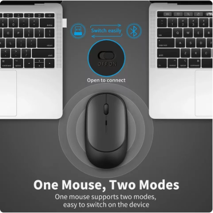 Wireless Mouse Rechargeable Mouse Gamer Dual Modes Bluetooth-compatible 2.4G USB Mute Mice For Laptop Pad Tablet Macbook MauseWireless Mouse Rechargeable Mouse Gamer Dual Modes Bluetooth-compatible 2.
