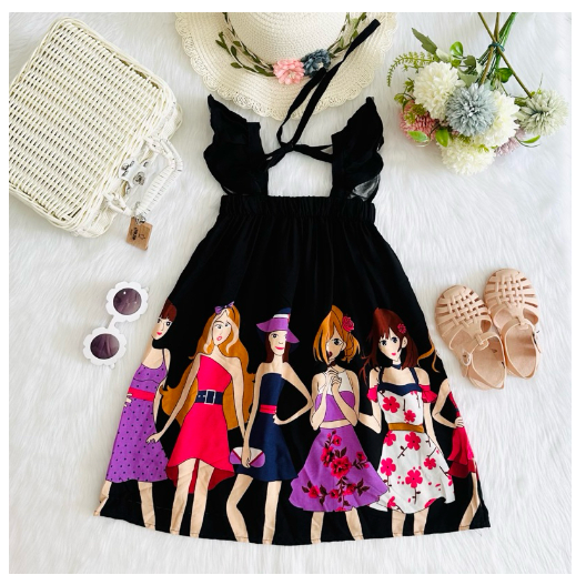 Littlestar Kids Flowy Maxi Summer Dress C21