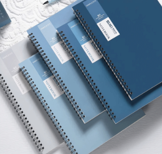 Deli A5 Spring Spiral Notebook Student Binder Line Notebook 60 Sheets For Hight School LA560 1pc