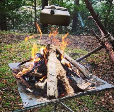 Garden Stainless Steel Wood Burning Outdoor Camping BBQ Portable Fire Pit Mesh