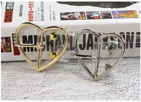 Korean White Transparent Belt Woman Fashion Versatile Belt Waistband Heart Round Square Buckle