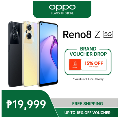 OPPO Reno8 Z 5G | 6.4" AMOLED Screen | 64MP Triple Camera | 33W Super VOOC Smartphone