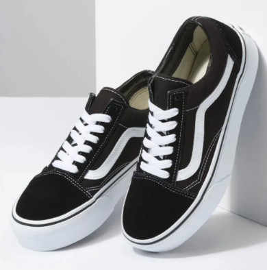 Vans Old Skool Platform Unisex Shoes Black/White VN0A3B3UY28