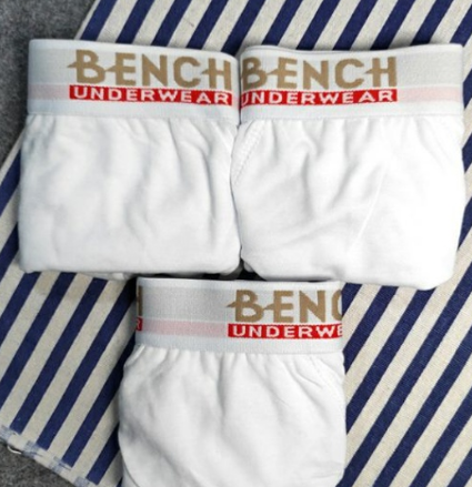 Men's White Color Briefs 1 Box of 3 Pieces