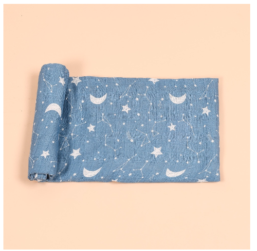 HappyFlute 1Pcs Baby Muslin Swaddle Cotton Summer Baby Blanket 120x110cm S8