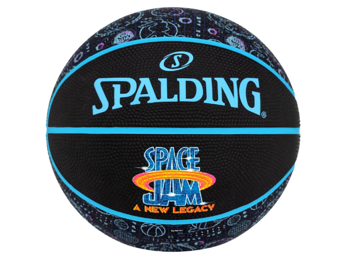 Spalding Space Jam Tune Squad Roster Ball 84582Z; Women, Children, Men's Basketballs; 84582Z_7; Black; EU; (7 UK)