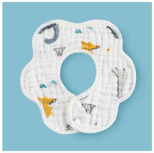 Einmilk Baby Bandana Dribble Bibs 360 Rotate Drool Bibs or Petal Bib Cotton Super Soft & Absorbent B4