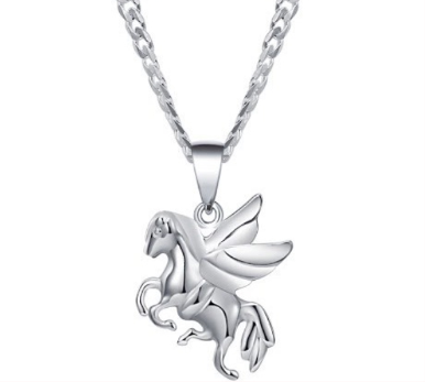 Silver Kid's Necklace Korean Fashion Jewelry Accessory MM45