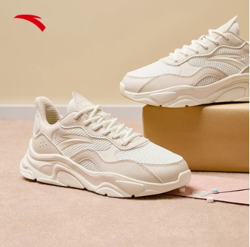 ANTA Women Running Shoes Breathable Soft High Sole Lightweight Simple Sport Shoes 922348826