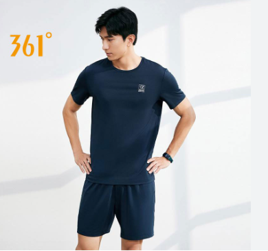 361 Degrees Men's Sports Suit Regular Comprehensive Training Breathable Cool Clothing Male 652124107R