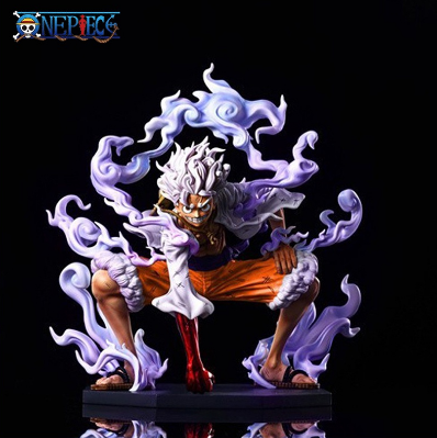 One Piece Luffy Gear 5 Anime Action Figure Sun God Nika Luffy Figurine Anime PVC Statue Model Car Ornament Collectible Doll Toys