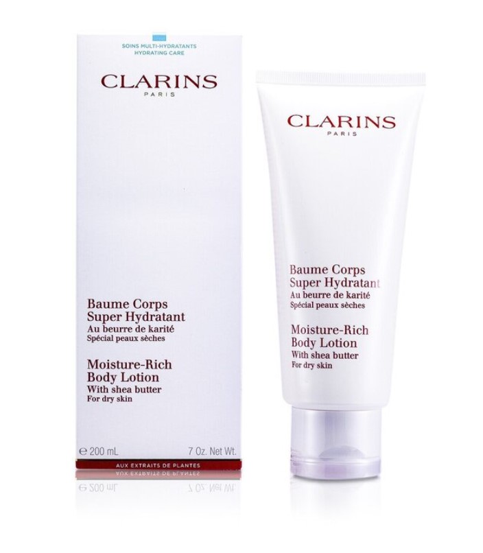 Clarins Moisture Rich Body Lotion with Shea Butter For Dry Skin 200ml