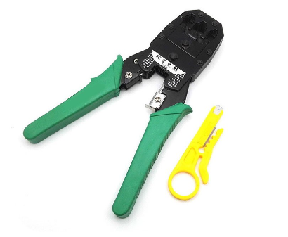 Network Crimping Tool for LAN RJ45 Cat 5 Cat 5e Cat 6 RJ11 (FOC Stripper)