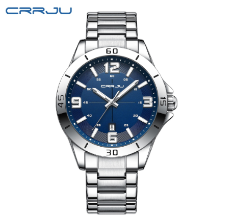 CRRJU New Watches for Men Top Luxury Brand Simple Fashion Leisure Quartz Stainless Steel Waterproof 5003 X 004