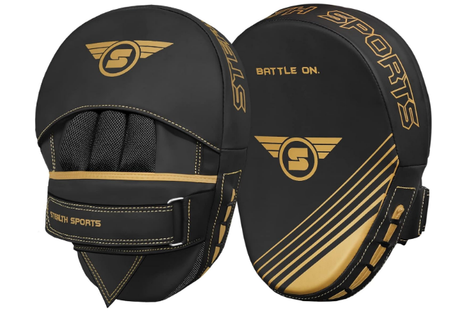 Boxing Pads – Durable Curved Punching Pads – Ventilated Focus Mitts for Training - Focus Pads for MMA Kickboxing Muay Thai Karate Sparring Martial Arts Hook and Jab Pads