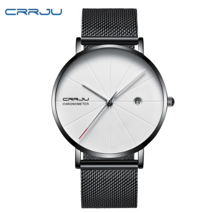 CRRJU Original Brand Men's Watch Ultra-thin Simple Casual Quartz Stainless Steel Waterproof 2216X M5