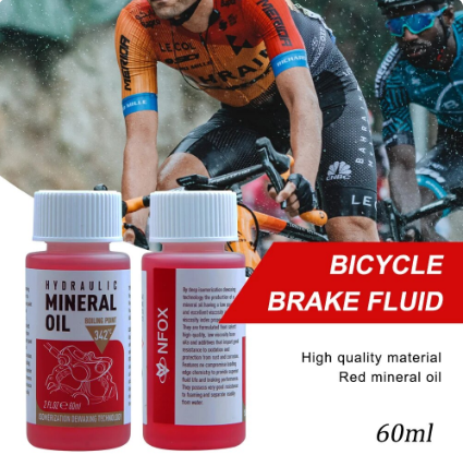 60Ml Bicycle Brake Oil Mountain Bikes Maintenance Brake Fluid Mineral Oil System Fluid Bike Repair Accessories Oil Injector