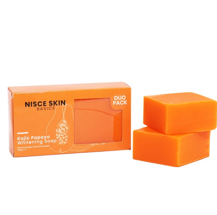 Nisce Skin Basics  Kojic Papaya Whitening Soap Duo Pack 2Pcs 100G